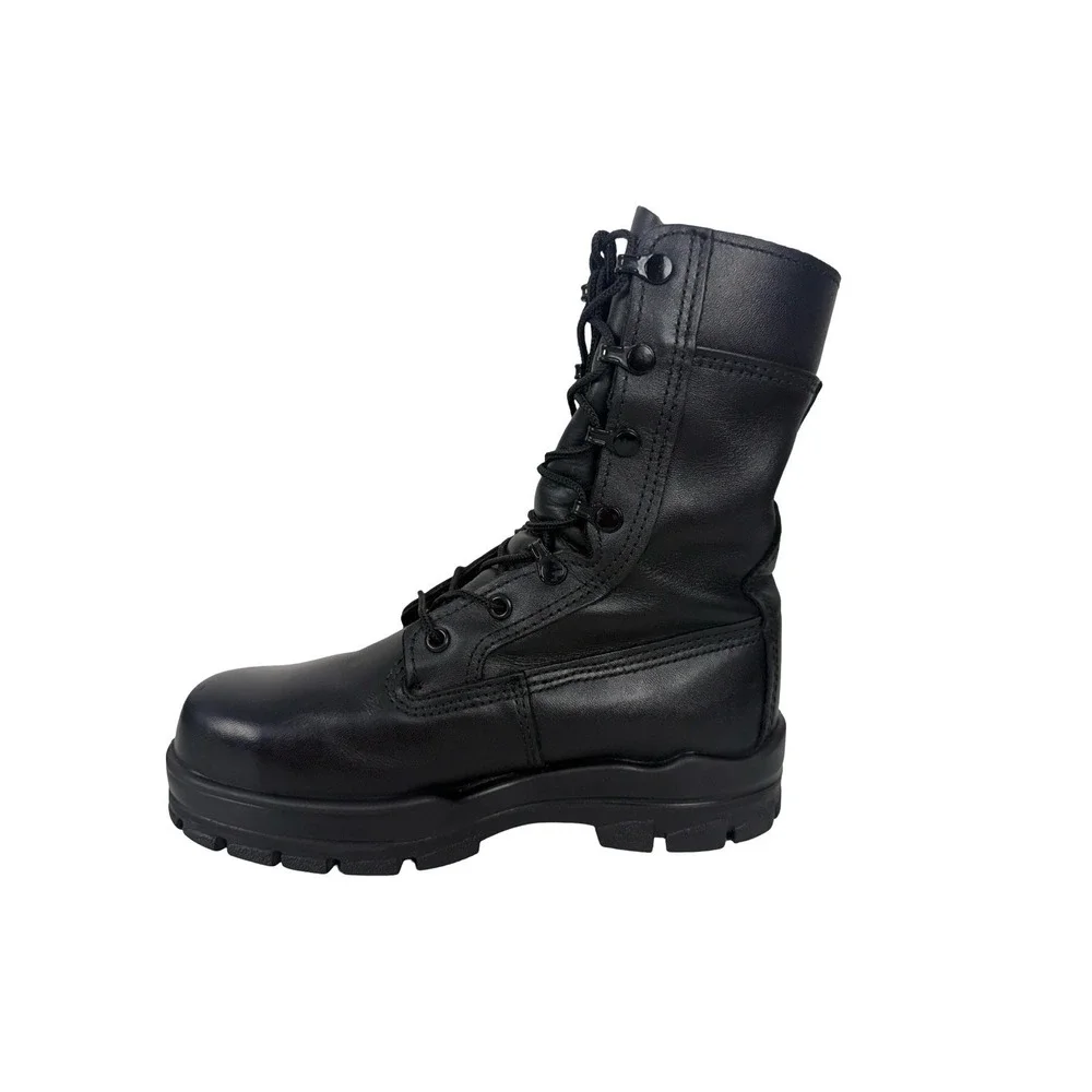 Bates DuraShock Steel Toe Work Boots Mens Size 6 M US Leather Vibram USA Black